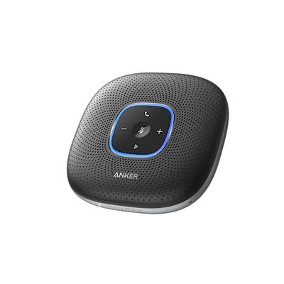 Anker PowerConf Bluetooth conferentieluidspreker met 6 ingebouwde microfoons, verbeterde geluidsopname, 24 stuks accu, USB-C connectiviteit, voor thuiskantoor (zwart)