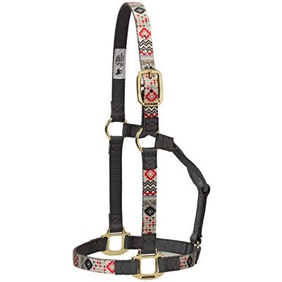Weaver Leather Cavezza in Nylon Regolabile, L, Capestro Unisex, Azteco Cremisi, L Horse