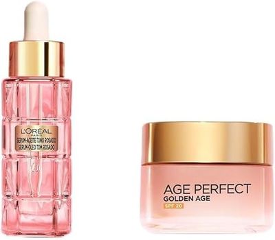 Rutina L'Oréal Paris Age Perfect Golden Age Crema de Día + Golden Age Peony Serum 30 ml