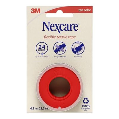 Nexcare Elastyczna taśma tekstylna, 4,2 m x 12,5 mm, 1 rolka/opakowanie