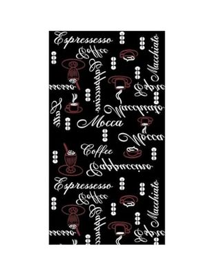 MANI TEXTILE TPS_ESPRESS_NERO 40 Tappeto, Poliestere, Nero, 40 x 60