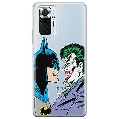 Ert Group custodia per cellulare per Xiaomi REDMI NOTE 10 PRO originale e con licenza ufficiale DC, modello Batman & Joker 005 adattato alla forma dello smartphone, parzialmente trasparente