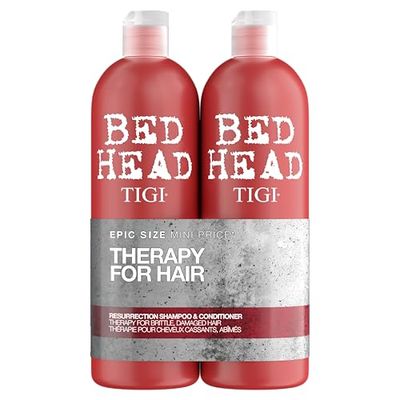 Bedhead by TIGI | Resurrection Shampoo and Conditioner Set | Hair care for brittle and damaged hair | Powerful, regenerating care formula | 2 x 750ml