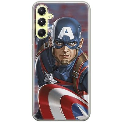 ERT GROUP custodia per cellulare per Samsung A34 5G originale e con licenza ufficiale Marvel, modello Capitan America 022 adattato in modo ottimale alla forma dello smartphone, custodia in TPU