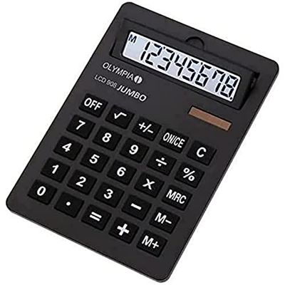 Olympia rekenmachine LCD 908, zwart