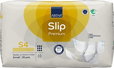 ABENA Slip Premium All-In-One Incontinence Pads For Men & Women, Eco-Labelled Womens Incontinence Pads, Mens Incontinence Pads - Small 4, 60-85cm Waist, 2200ml Absorbency, 3x 25PK