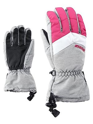 Ziener Lett AS Glove Junior Guanti da sci per bambini, sport invernali, impermeabili, traspiranti, melange chiaro, 4,5