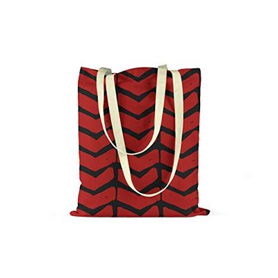 Bonamaison Printed Tote Bag, Reusable Grocery Bag, Shopping Bag, Machine Washable, Foldable, Canvas Cloth Bag with Handles, Size: 34x40 Cm