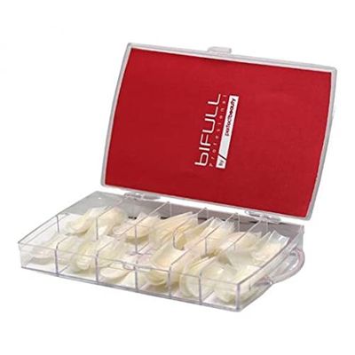 BIFULL Lot de 100 Faux Ongles pour manucure Naturelle, Noir, Estandar