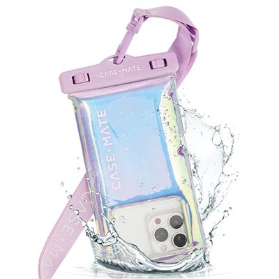Case-Mate Zeepbel IP68 waterdicht telefoonhoesje - drijvend waterdicht telefoonhoesje met crossbody sleutelkoord - cruiseschip reisbenodigdheden - compatibel met alle apparaten - touchscreen
