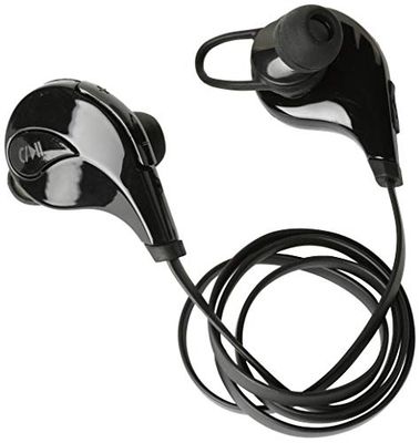 Bluetooth hoofdtelefoon sport voor OnePlus 7 Plus smartphone, draadloos, knoppen, handsfree inrichting, in-ear hoofdtelefoon, universeel, zwart