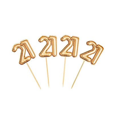Neviti 773697 Glitz et Glamour minimum 21 piques pour apéritifs, Doré
