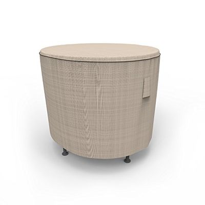 Budge English Garden P4A07PM1 Housse de Table d'appoint Ronde d'extérieur en Tweed Brun Clair 66 cm de diamètre x 20 cm de Hauteur