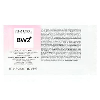 Clairol Professional BW2+ Powder Lightener for Hair Highlights, 1 oz.