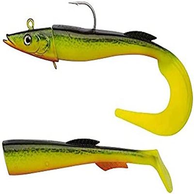 Berkley Powerbait Power Sandeel - mångsidigt flexibelt drag för havsfiske, founit med två paddlar för plats, bar, kant eller båt, Crazy Sandeel FIIIsh, Sayori
