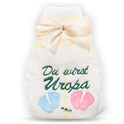 Tanjo Tanjo - Couche brodée - Crème - Annonce grossesse - Annonce la grossesse - Annonce la grossesse - Uropa.