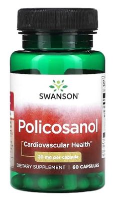 Swanson - Policosanol | Soutien Naturel du Système Cardiovasculaire - 60 Gélules