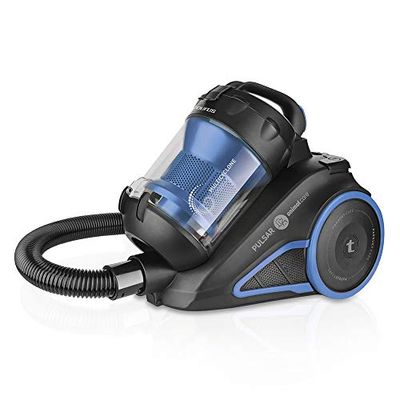 Taurus Pulsar Animal Care Zakloze sledestofzuiger met multicycloonfilter, 800 W, 2 liter, kunststof, zwart, blauw