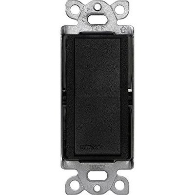 Lutron Claro On/Off Switch, 15 Amp, Single-Pole, SC-1PS-MN, Midnight