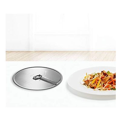 Bosch Elettrodomestici MUZ45AG1 Disco Verdure per Macchina da Cucina, 20 W, Stainless Steel, Altro
