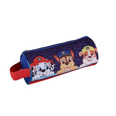 TOYBAGS Paw Patrol pennenetui, rond, 8 x 22 x 8 cm, schoolrugzak, uniseks, kinderen, zwart, L, Zwart, L