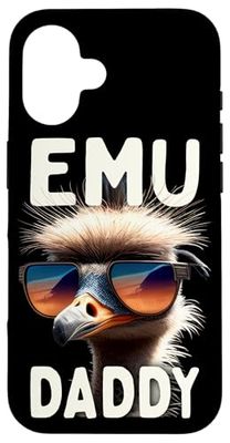 Emu Daddy Ostrich Bird Ratite I Love Emus Fathers Day Case for iPhone 16