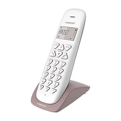 Logicom VEGA 150 - Telephone fixe sans fil - Sans Répondeur - Solo - Téléphones analogiques et dect - Taupe