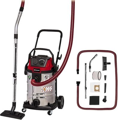 Einhell Aspirador en seco y húmedo TE-VC 2230 SACL (1400 W, 220 mbar, filtro de pliegues HEPA incl. sistema de limpieza de filtro, 30 l, clase de protección frente al polvo L, enchufe automático)