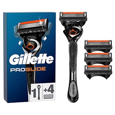 Gillette Proglide Scheersysteem Voor Mannen, 1 Handvat Met 4 Navulmesjes, Ontworpen Voor Een Gladde Scheerbeurt, Met Lubrastrip