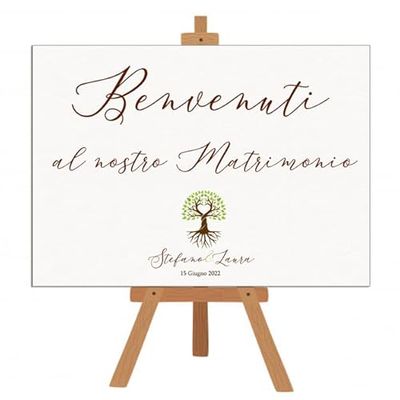Cartello benvenuto matrimonio albero della vita - Pannello accoglienza invitati albero della vita
