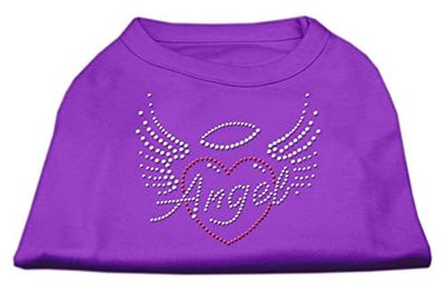 Mirage Angel Heart Rhinestone Hondenshirt, X-Small, Paars