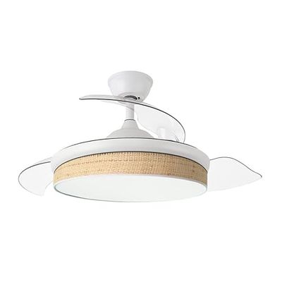 Eden pulse Ventilator, wit, 91D, 3 uitklapbare vleugels, 72 W, afstandsbediening, timer, 37/52 x 40/91 cm