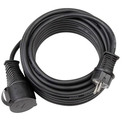 Brennenstuhl Cabo extensão para obras IP44 (cabo de 10 m, H07RN-F 3G2,5, para uso no exterior e em obras) preto