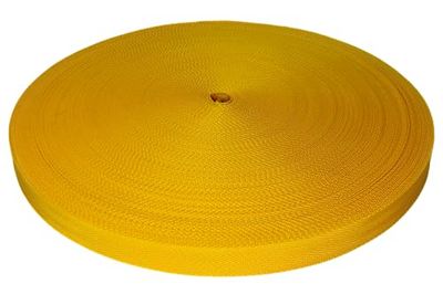 Trimz Sangle en polypropylène à Chevrons, Jaune, 25 mm x 25 m