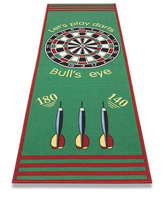 F&S Tapis de Jeu de très Bonne qualité - Jeu de Fléchettes - Bulls' Eye - Cible. 79 x 237 cm. Fabriqué en Europe.