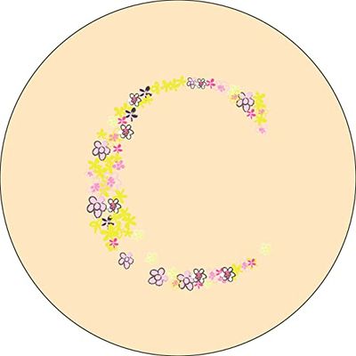 Bonateks, Ronde digitaal bedrukte muismat, antislip onderkant, voor kantoor en thuis, diameter: 22 cm