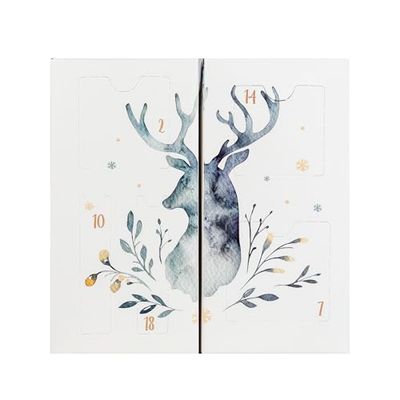 Accentra-Calendrier de l'Avent Beauté avec 24 produits de maquillage & cosmétiques.Maquillage Femme avec rouge à lèvres, cils, vernis à ongles, ombres à paupières, applicateurs.