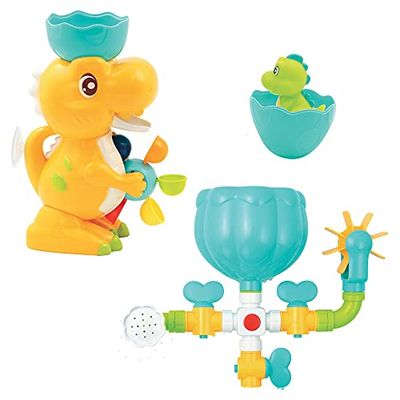 Ludi- Conjunto de baño Dino Juguetes, Multicolor, Small (140071)