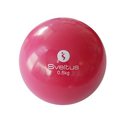 Sveltus Balle Lestée 500g Bola de Ejercicio, Unisex Adulto, Rosa, 500 g