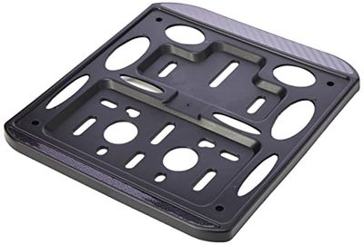 4R Quattroerre.it - 16107 - Suporte de matrículas universais para moto, preto carbono
