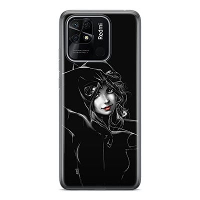 ERT GROUP mobiltelefonfodral för Xiaomi REDMI 10C originalt och officiellt licensierat DC mönster Catwoman 002 optimalt anpassad till formen på mobiltelefonen, fodral tillverkad av TPU-plast