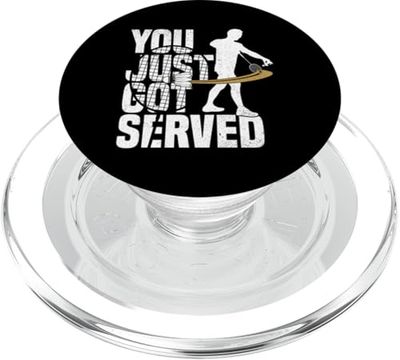Bádminton Game Lover Served Shuttlecock Player Badminton PopSockets PopGrip para MagSafe