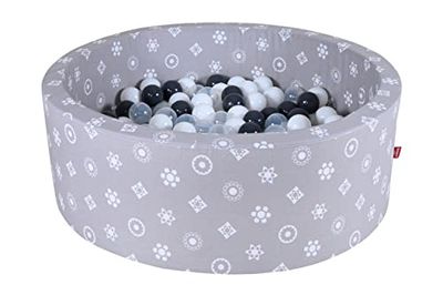 Knorrtoys 68176 Soft-Royal 300 balles de Piscine Gris/Blanc/Transparent Gris