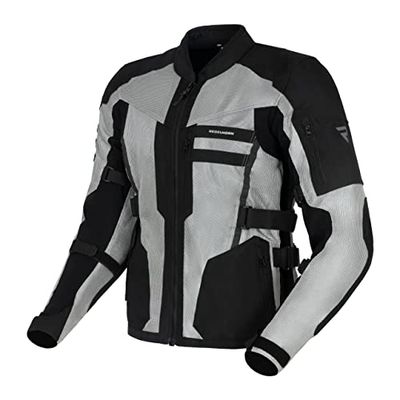 REBELHORN Scandal II Motorcykeljacka Man | Textil | Armbågar och axlar skydd | Stora nätpaneler | Dubbla och tredubbla sömmar | Reflekterande element