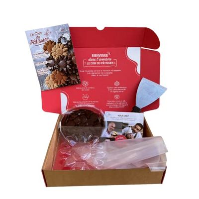 Le coin du patissier Caja de pastelería Flor Sonriente