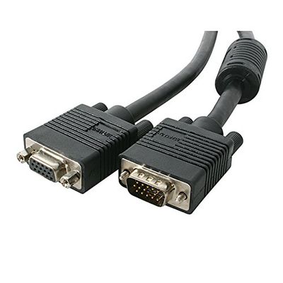 StarTech 25ft VGA - Cables VGA (VGA (D-Sub), VGA (D-Sub), Macho/Hembra, Níquel, Negro)