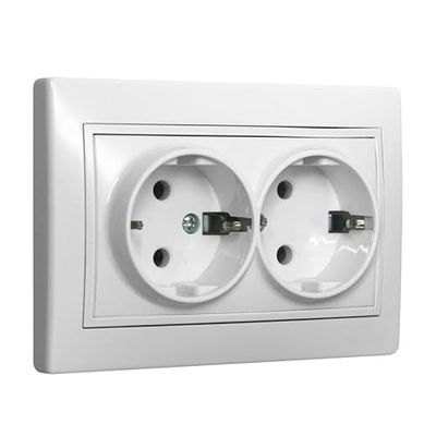 Portalámparas unidireccional blanco, diseño minimalista, ideal para iluminación focal en hogares y oficinas.