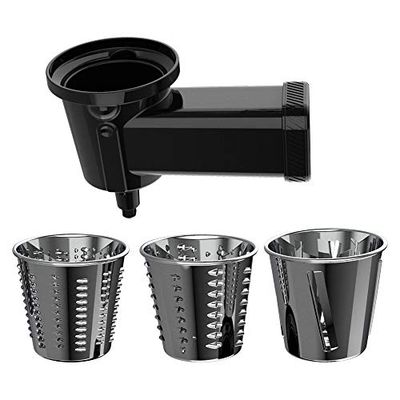 Cecotec Attacco impastatrice per insalata Twist&Fusion 3 fusti intercambiabili, ideale per tagliare, grattugiare e affettare verdure, acciaio inossidabile