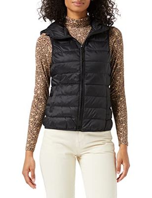 ONLY Gewatteerde vest dames Onlnewtahoe Hood Waistcoat Otw Noos,Zwart,XXL