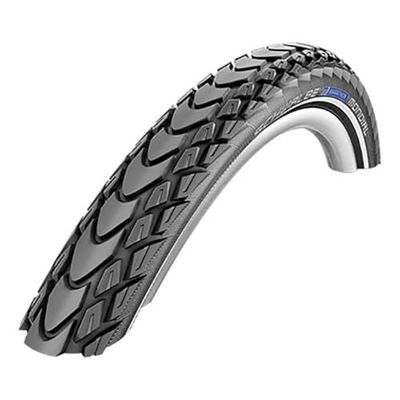 Schwalbe Fällbara däck, svart, maraton MONDIAL Evo, DD, V-Guard, Folding 42-622-SnakeSkin